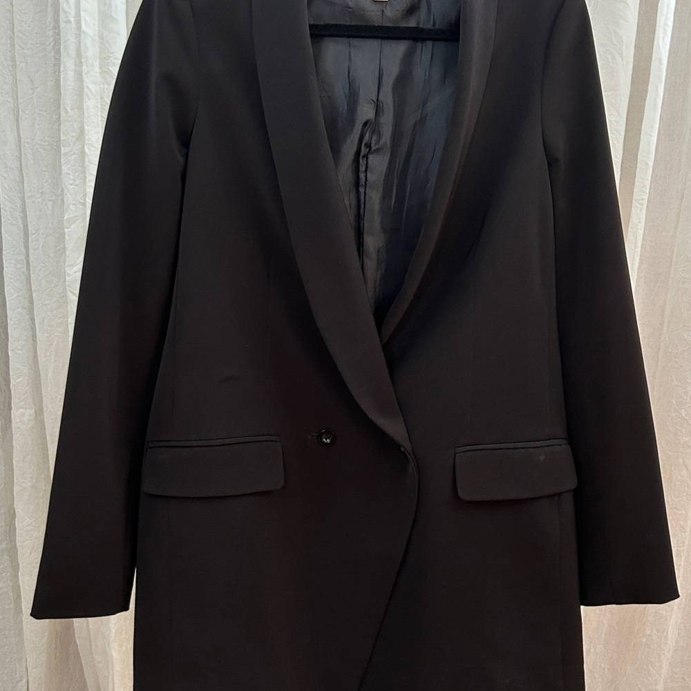 Elegant Black Blazer Dress